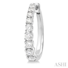 ASHI Graduated Diamond Fashion Hoop Earrings 683V1PPFGERWG