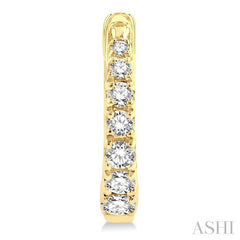 ASHI Graduated Petite Diamond Huggie Fashion Earrings 683V6PPTGERYG