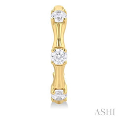 ASHI Petite Diamond Fashion Bamboo Half Hoop Earrings 683W8PPTGERYG