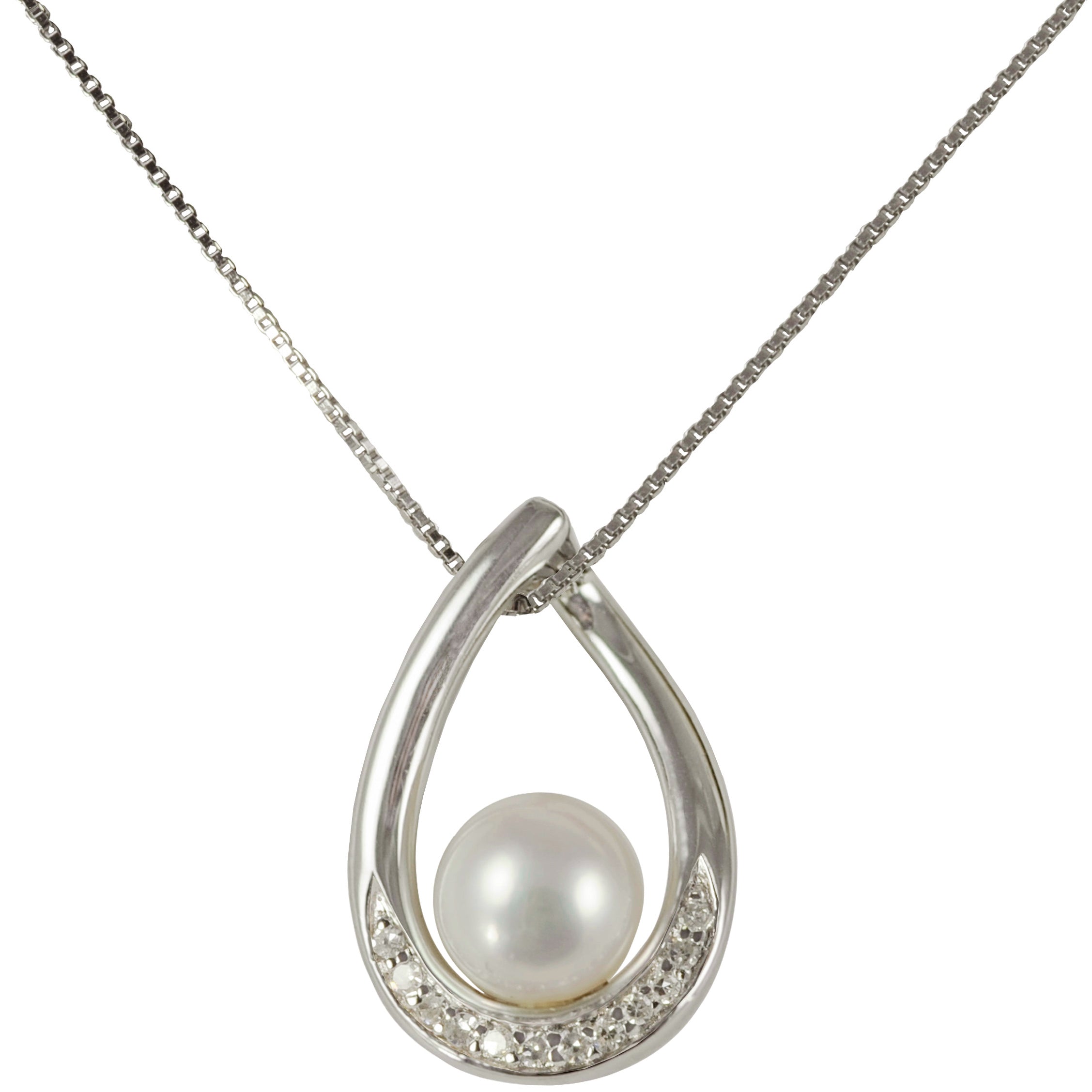 Parkplace Pearls Sterling Silver Freshwater Pearl Pendant 684095/FW18