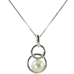 Parkplace Pearls Sterling Silver Freshwater Pearl Pendant 684350/FW18