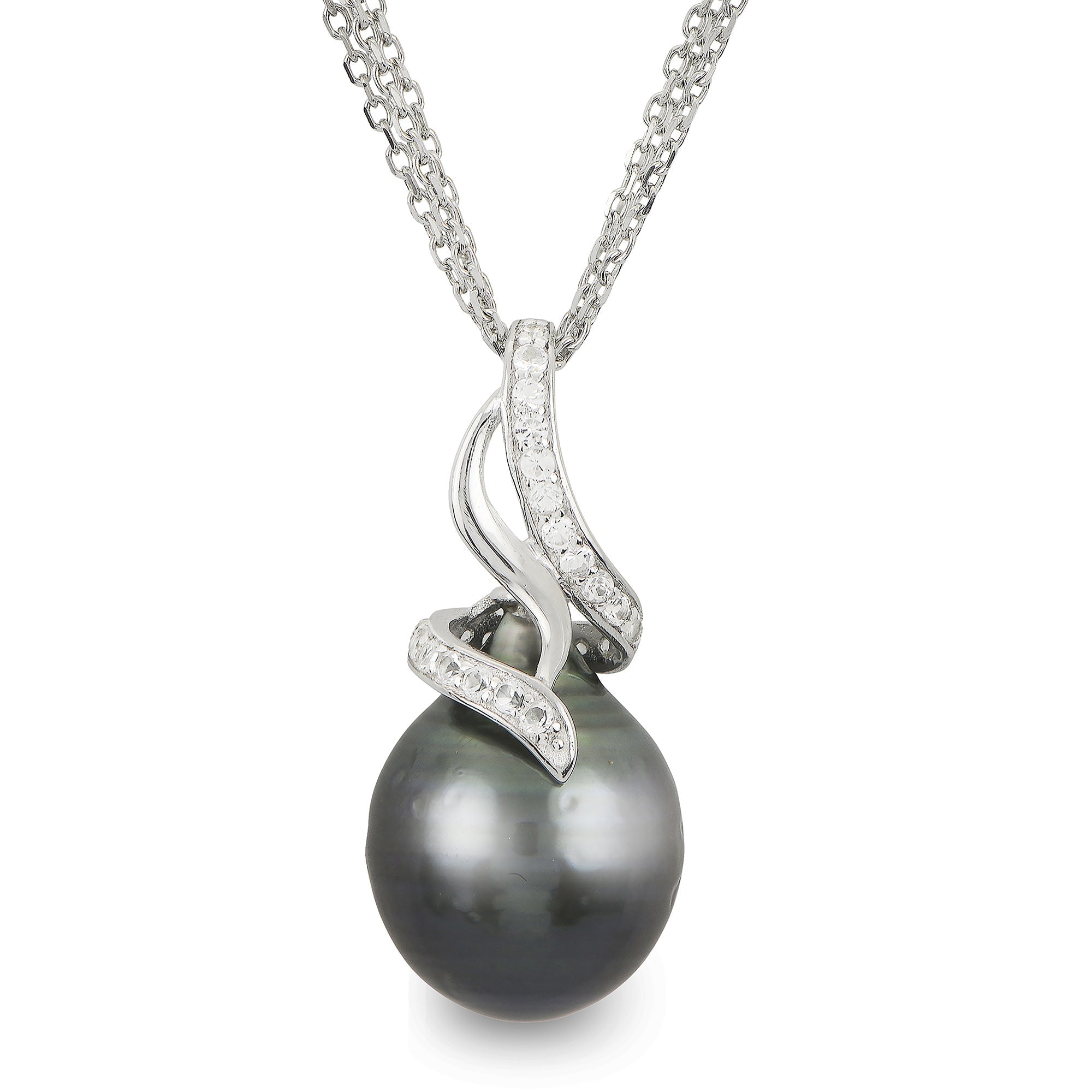 Parkplace Pearls Sterling Silver Tahitian Pearl Pendant 684731/B18