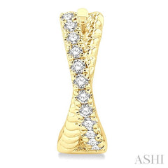 ASHI Petite Diamond Huggie Fashion Earrings 687V8PPTSERYG