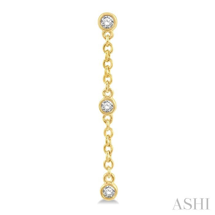 ASHI Diamond Station Long Chain Earrings 688D8PPTGERYG