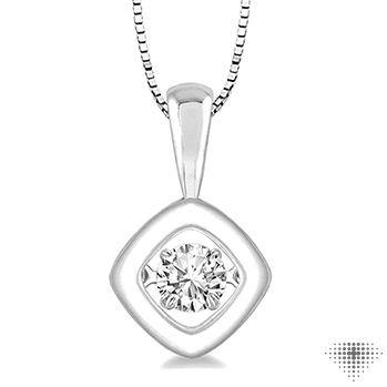 ASHI Cushion Shape Emotion Diamond Pendant 69087PPFHPDWG