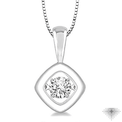 ASHI Cushion Shape Emotion Diamond Pendant 69087PPFHPDWG