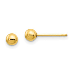 69E Inverness 14k 4mm Ball/Long Post Earrings