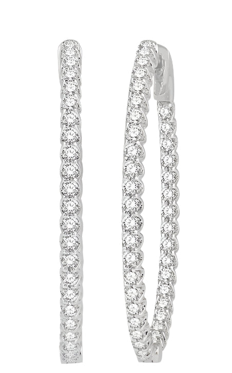 Parkplace Jewelers Inside-Out Diamond Oval Hoop Earrings 624B0PPFGERWG-1.50