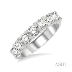 ASHI 7 Stone Diamond Wedding Band 33290PPFGWG-2.00