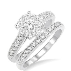 Parkplace Jewelers Round Shape Lovebright Diamond Wedding Set 19301PPFVWG-WS