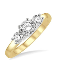 Parkplace Jewelers Round Shape Past Present & Future Diamond Engagement Ring 30412PPFGYW