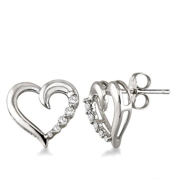 Parkplace Jewelers Heart Shape Journey Diamond Fashion Earrings 93669PPTXERWG