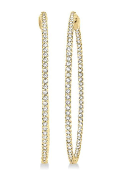 Parkplace Jewelers Inside-Out Diamond Hoop Earrings 629C0PPFGERYG-2.00