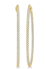 Parkplace Jewelers Inside-Out Diamond Hoop Earrings 629C0PPFGERYG-2.00