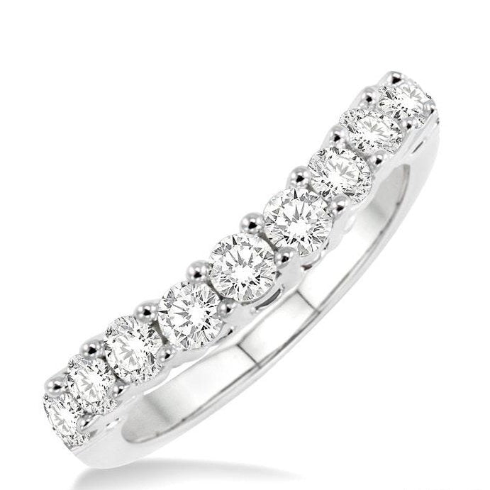 Parkplace Jewelers Curved Diamond Wedding Band 30346PPFGWG