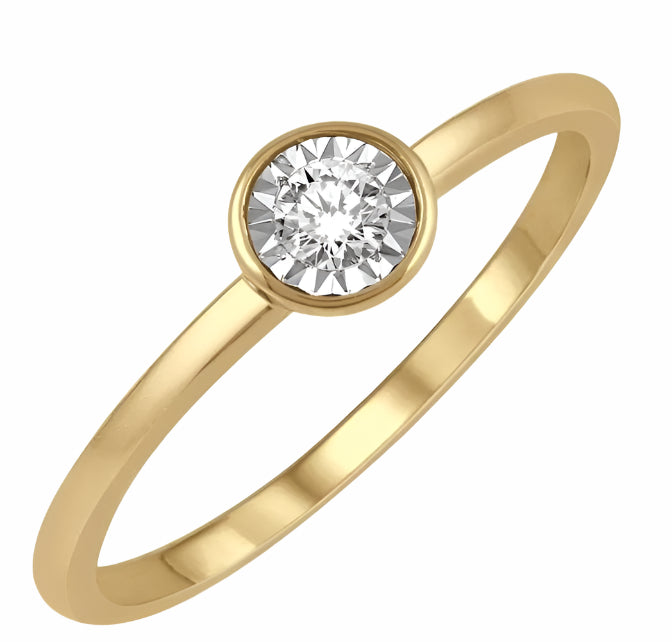Parkplace Jewelers Stackable Round Shape Diamond Promise Ring 11489PPTXYG
