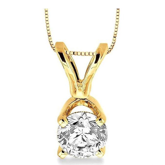 Parkplace Jewelers Round Shape Diamond Solitaire Pendant 90155PPFNPD