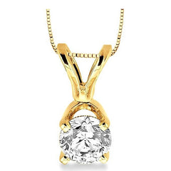 Parkplace Jewelers Round Shape Diamond Solitaire Pendant 90155PPFNPD