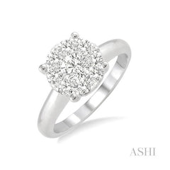 ASHI Round Shape Lovebright Essential Diamond Ring 36903PPFGWG