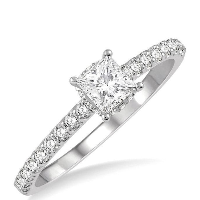 Parkplace Jewelers Princess Shape Diamond Engagement Ring 259J3PPFHWG-LE-PRN