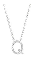 Parkplace Jewelers Block 'Q' Initial Diamond Pendant 912F9PPTSPDWG-Q