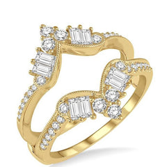 Parkplace Jewelers Chevron Baguette Diamond Insert Ring 29802PPFHYG