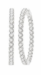 Parkplace Jewelers Inside-Out Diamond Hoop Earrings 628C0PPFGERWG-10.00