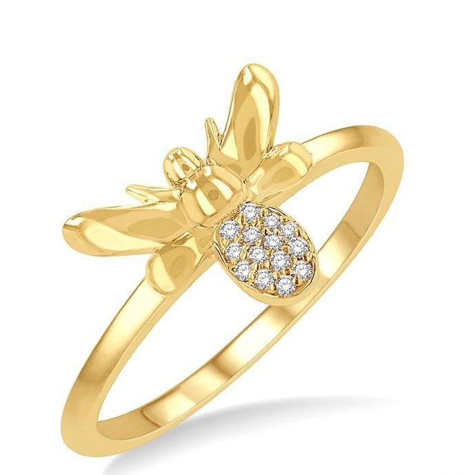 Parkplace Jewelers Stackable Bumble Bee Petite Diamond Fashion Ring 389B9PPFSYG