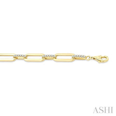 ASHI Paperclip Diamond Fashion Bracelet 7005VPPFGYG
