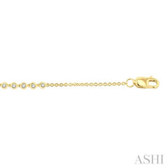 ASHI Bezel Set Petite Diamond Fashion Chain Bracelet 700E0PPTGYG