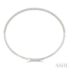 ASHI Diamond Halfway Straight Flex Bangle 700W1PPFGWG