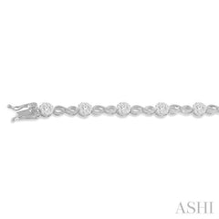 ASHI Lovebright Diamond Infinity Link Bracelet 70181PPFHWG