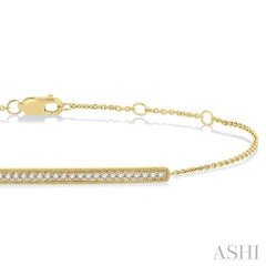 ASHI Bar Petite Diamond Fashion Chain Bracelet 701E0PPTGYG
