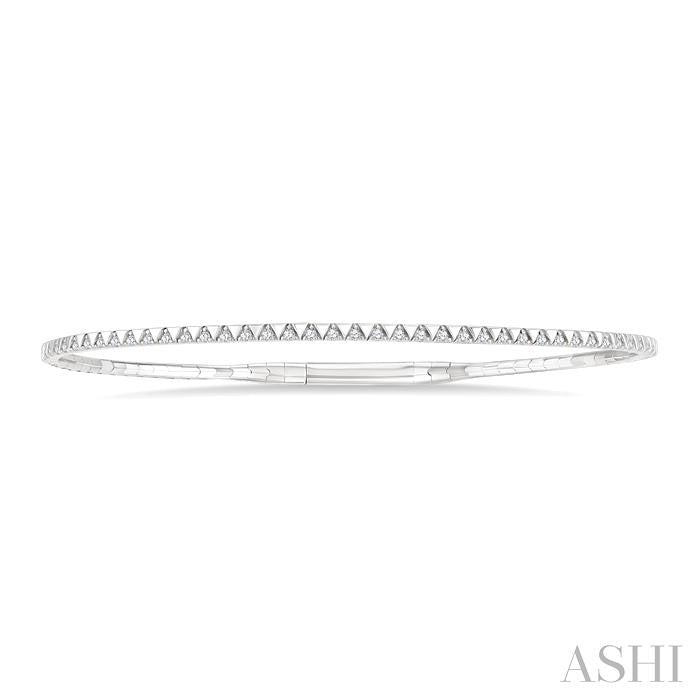ASHI Diamond Halfway Triangle Flex Bangle 702W6PPFGWG