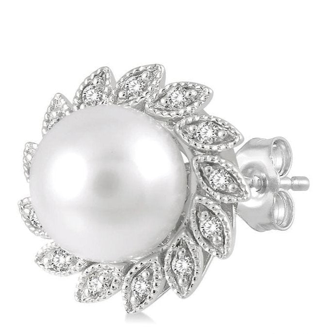 Parkplace Jewelers Pearl & Diamond Fashion Earrings 56188PPTSERWPWG