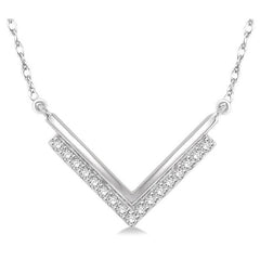 Parkplace Jewelers V Shape Diamond Necklace 98547PPFNPDWG