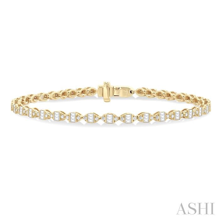 ASHI Marquise Shape Fusion Diamond Bracelet 70481PPTGYG