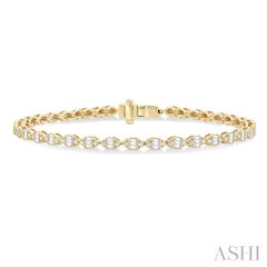 ASHI Marquise Shape Fusion Diamond Bracelet 70481PPTGYG