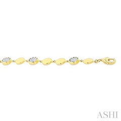 ASHI Round Shape Lovebright Diamond Chain Bracelet 7049VPPFGYW