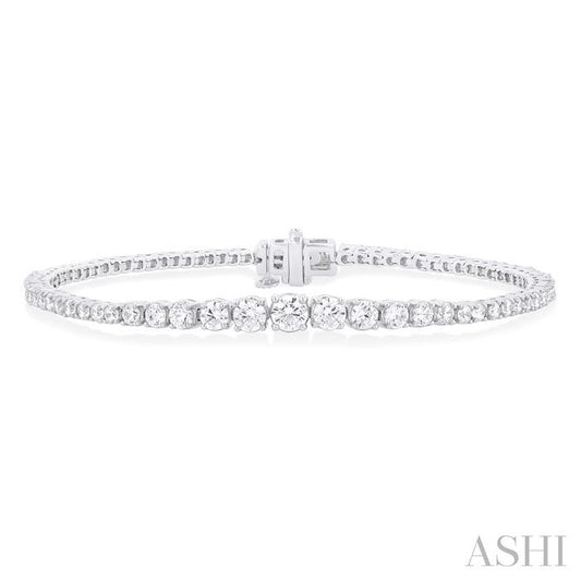 ASHI Graduated Diamond Tennis Bracelet 70503PPFGWG