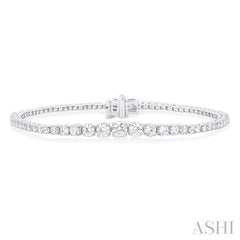 ASHI Graduated Diamond Tennis Bracelet 70503PPFGWG