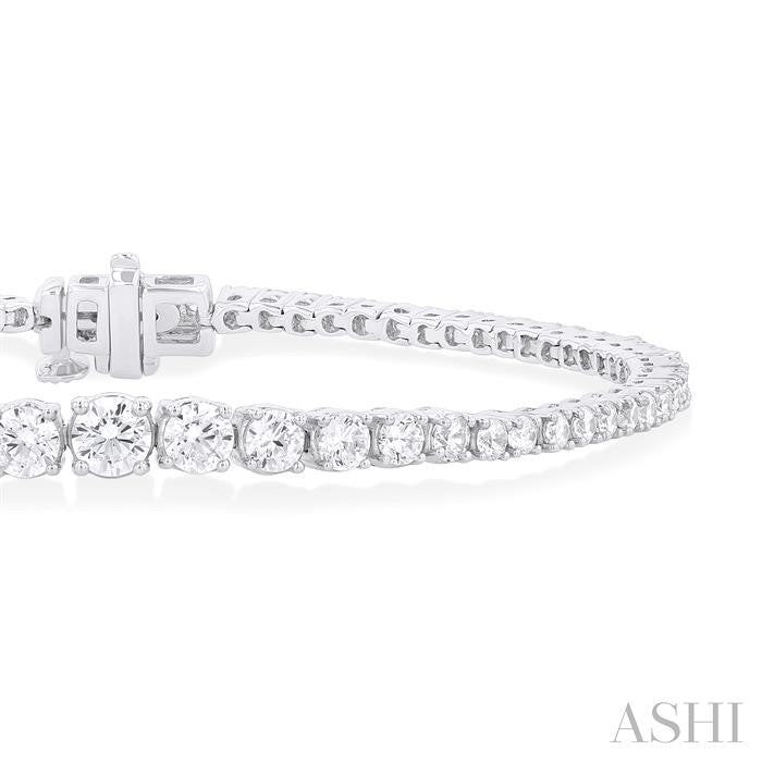 ASHI Graduated Diamond Tennis Bracelet 70503PPFGWG