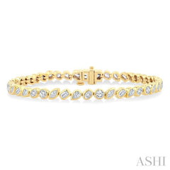 ASHI Mixed Shape Diamond Fashion Bracelet 70574PPFGYG