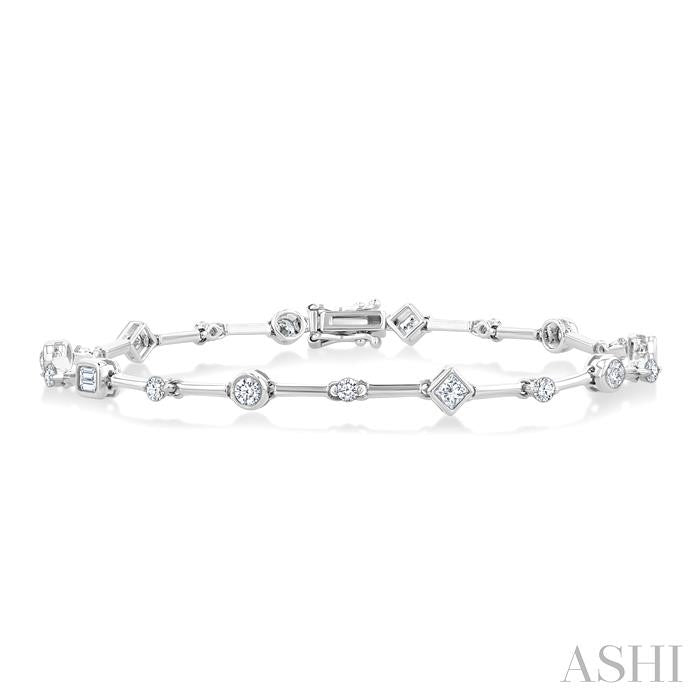 ASHI Mixed Shape Diamond Bracelet 70591PPFGWG