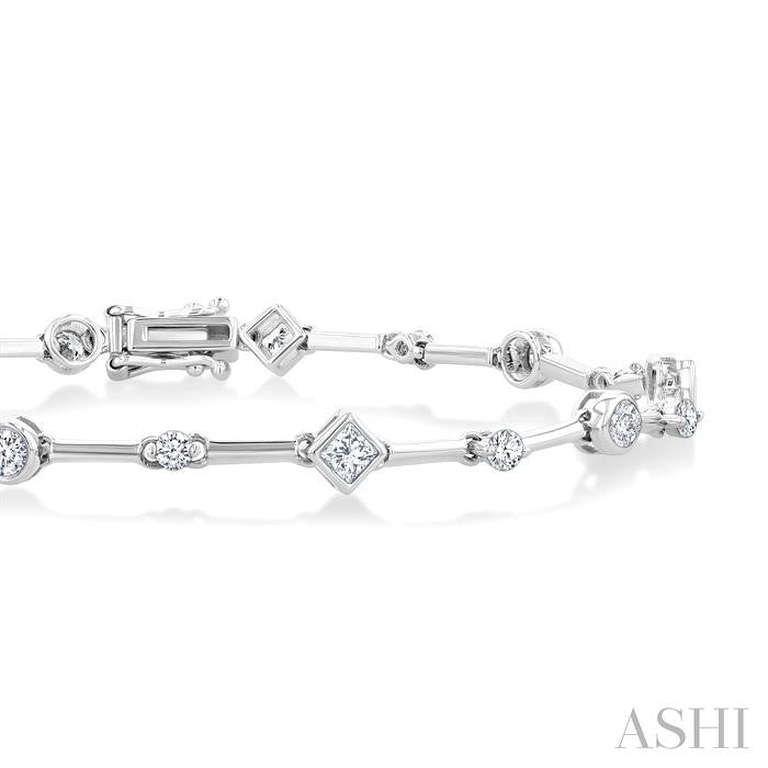 ASHI Mixed Shape Diamond Bracelet 70591PPFGWG