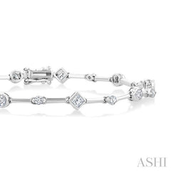 ASHI Mixed Shape Diamond Bracelet 70591PPFGWG