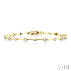 ASHI Mixed Shape Diamond Bracelet 70591PPFGYG