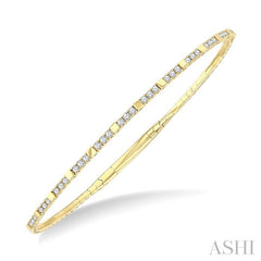 ASHI Diamond Halfway Square Flex Bangle 705W3PPFGYG