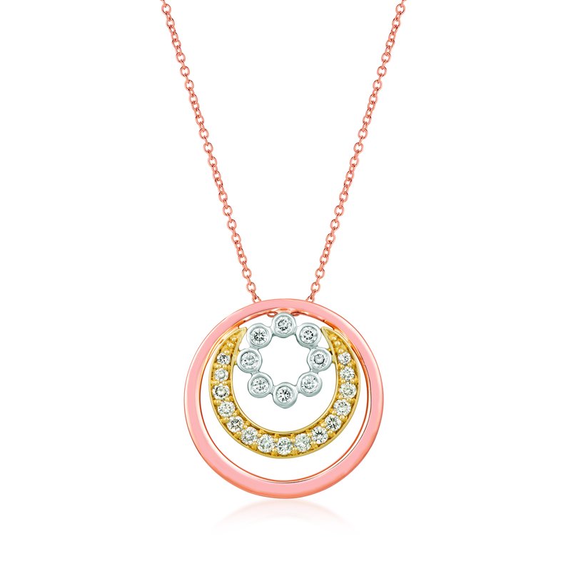 Le Vian 14K Tri Color Gold Pendant TRQB 23E