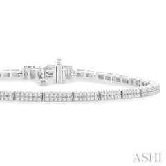 ASHI Double Row Diamond Tennis Bracelet 70641PPTGWG
